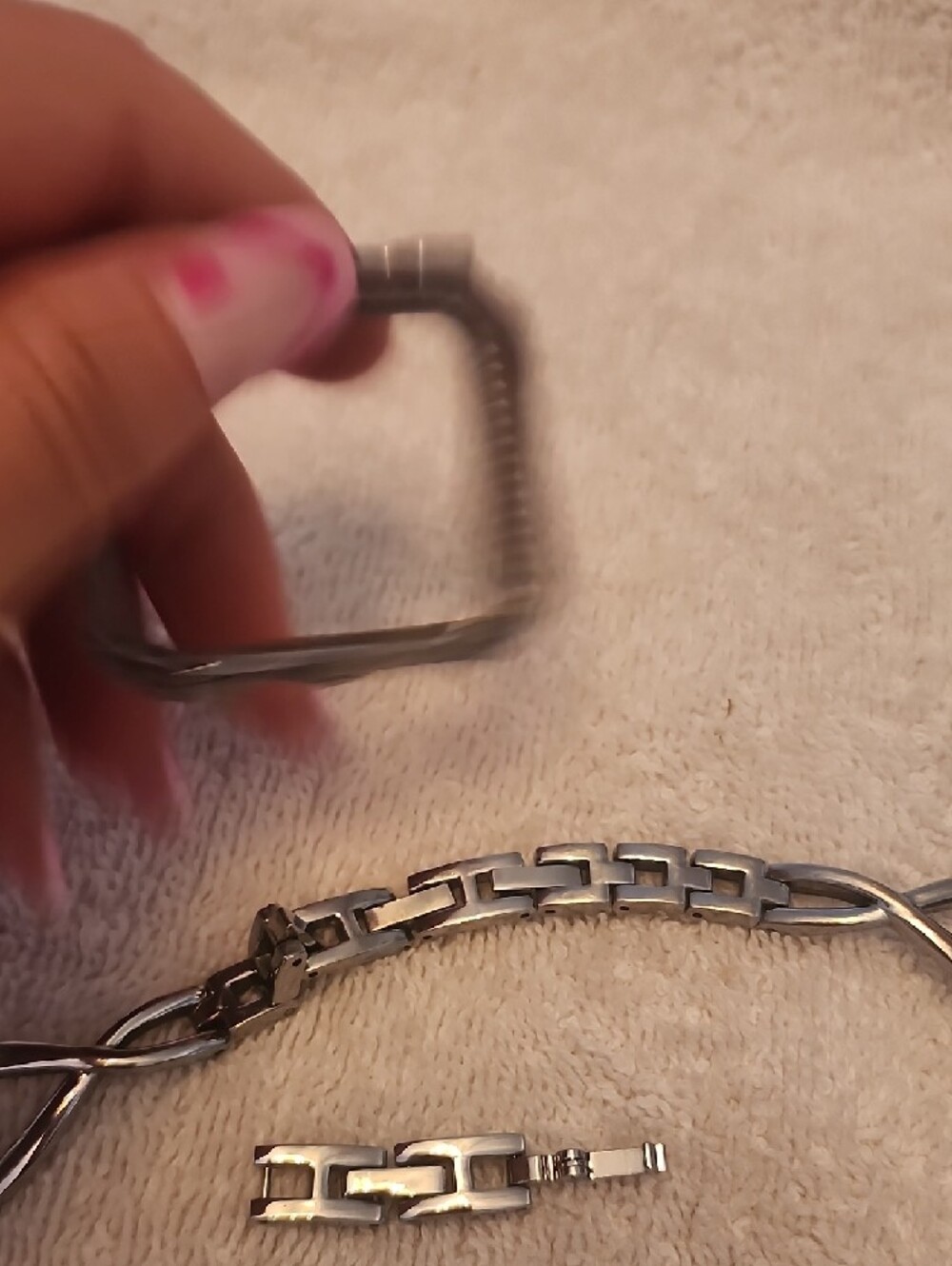 Silver Rhinestone Apple Watch Band Set - Picture 15 of 15